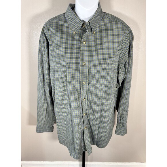 L.L. Bean Shirt Men’s Medium Regular Plaid Button Traditional Fit Casual - Picture 1 of 6